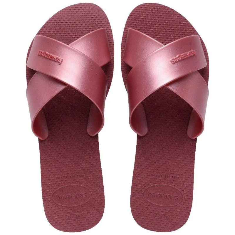 Havaianas Aqua Metallic Amaranto Vermelho - Havaianas