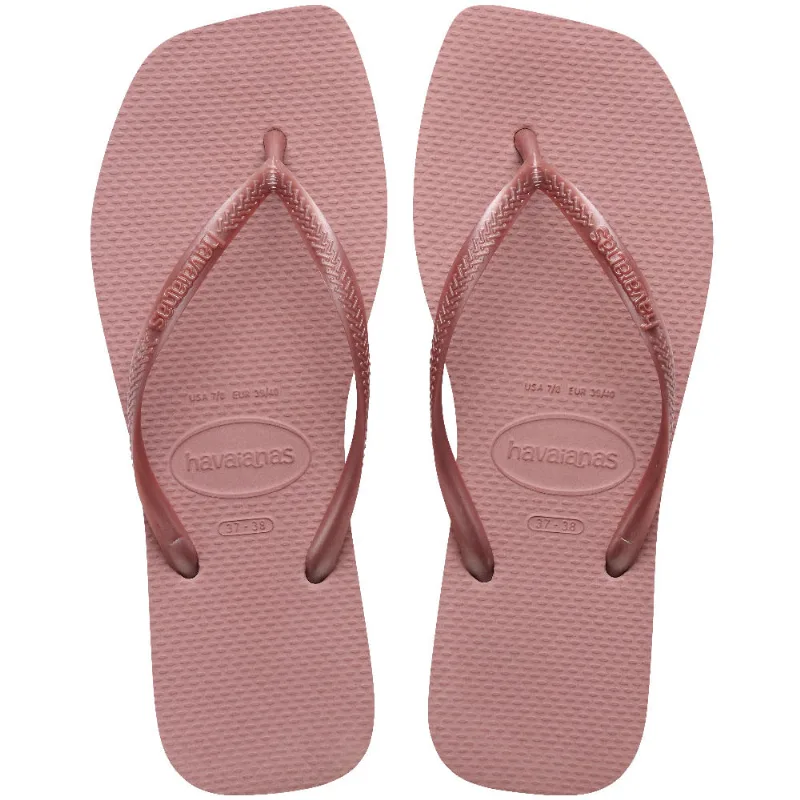 Sandália Adulto Havaianas Feminina Slim Square Argila Roxa 39-40 - Havaianas