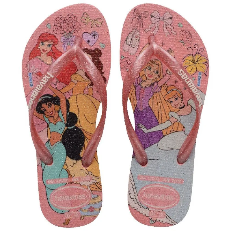 Havaianas Kids Slim Princess Manga Rosa - Havaianas