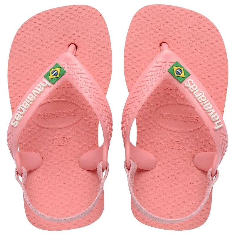 Havaianas Baby Brasil Logo Manga Rosa - Havaianas