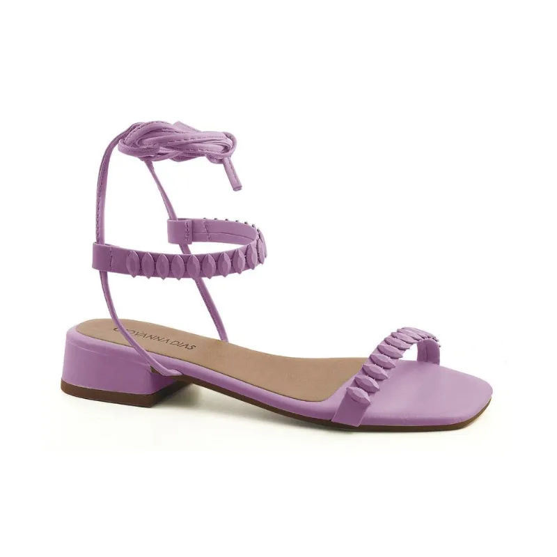 Sandália De Amarração Feminina Select Roxo 38