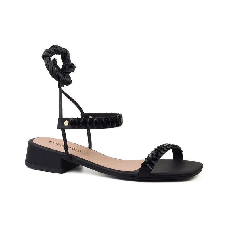 Sandália De Amarração Feminina Select Preto 39