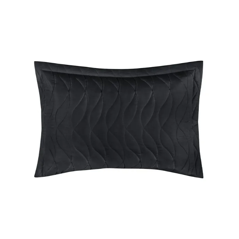 Porta Travesseiro Toque Acetinado Altenburg Preto Un