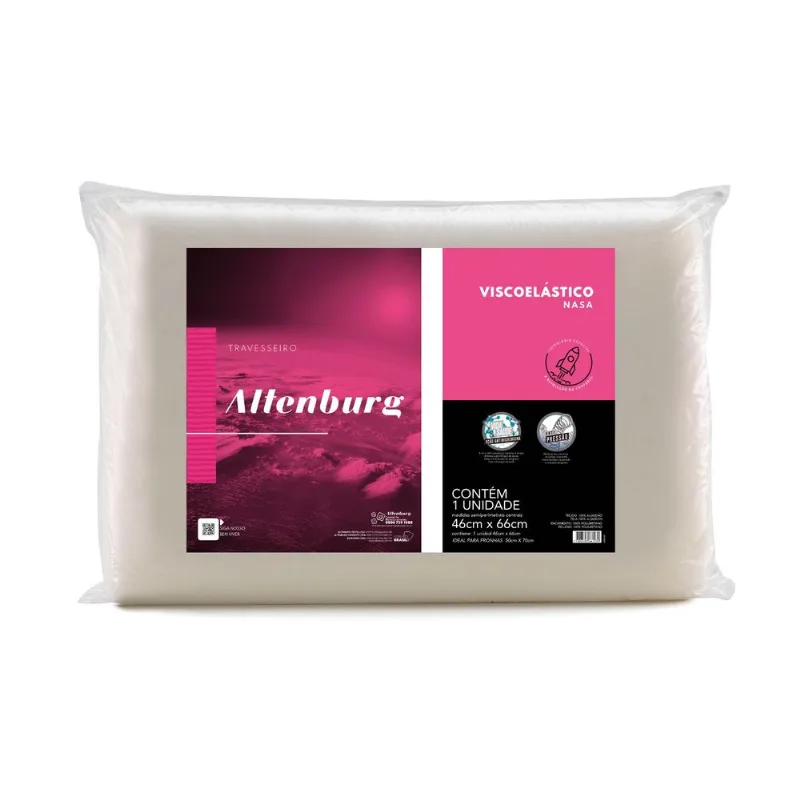 Travesseiro Altenburg Viscoelástico Alto Branco Un