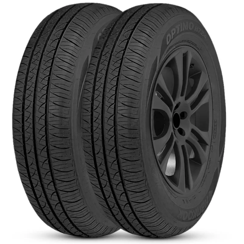 Kit 2 Pneu Aro 13 175/70R13 Hankook 82T TL Optimo H724