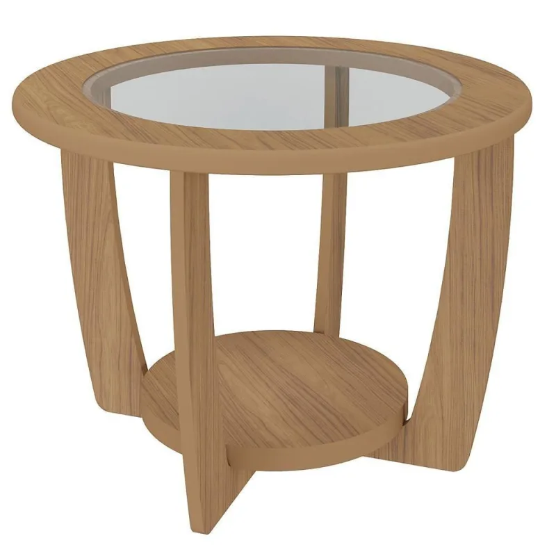 Mesa De Centro Mdf 60 Cm Sala De Estar 4575 Arly Carvalho - OUTRAS - Móveis