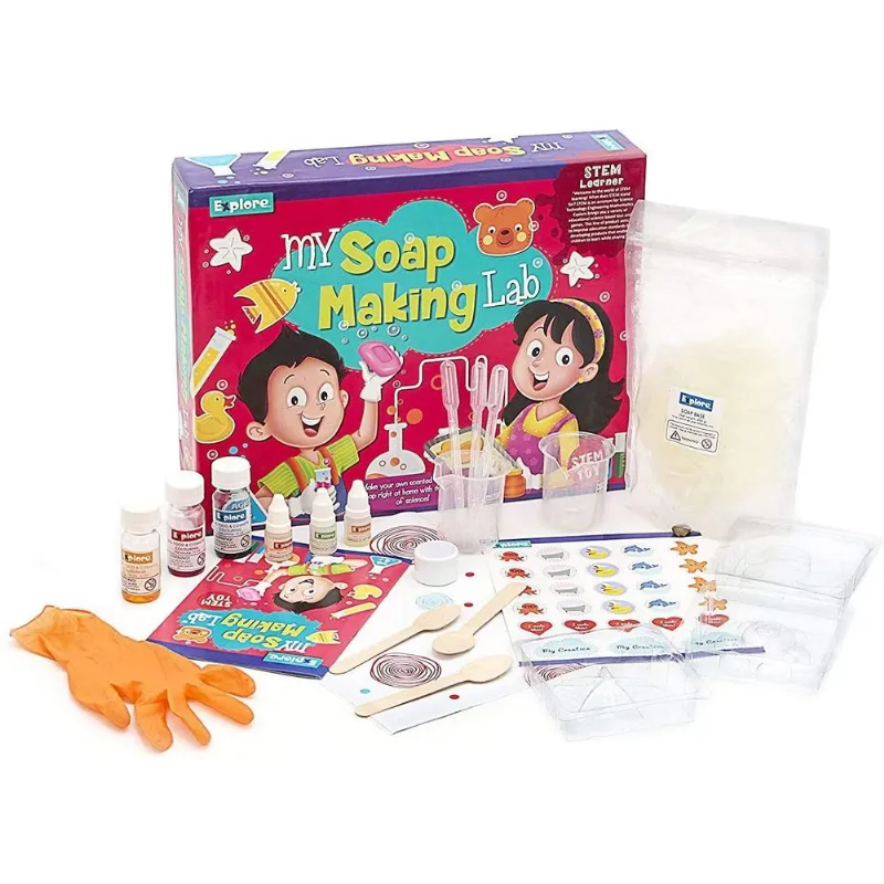Mighty Mojo Explore Stem Learner Soap Making Kit Glitter Diy