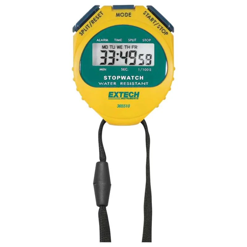 Cronômetro digital 100S Cronógrafo 12/24H 365510 - EXTECH - EXTECH - Medição E Teste