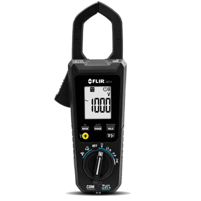 Alicate Amperímetro True RMS CAT IV-600V CAT III-1000V com Modo VFD 35mm Flir CM74 CM74