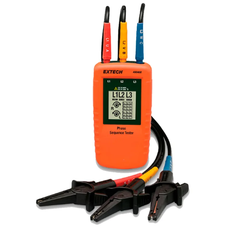 Testador de Sequência de Fases CAT III-600V Extech 480400 480400
