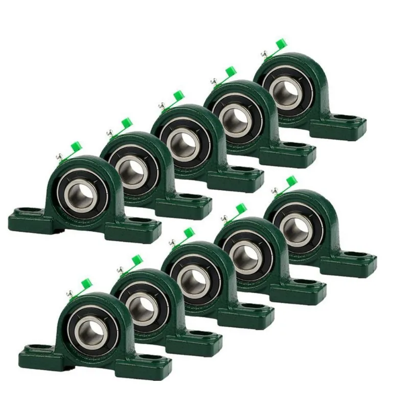 Kit 10 Mancal Pedestal Com Rolamento Ucp205 25mm