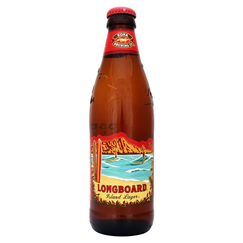 Cerveja Americana Kona Longboard Pilsen Lager Garrafa 355