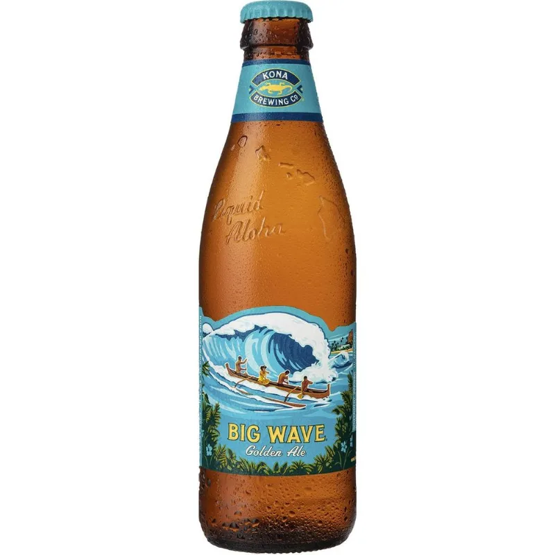 Cerveja Americana Kona Big Wave Golden Ale Long Neck 355ml Cerveja Americana Kona Big Wave Ale Garrafa 355ml