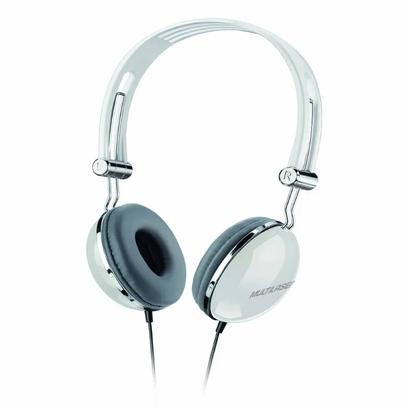 Fone De Ouvido Headphone Vibe Design Retro P2 Branco Multilaser - PH054X [Reembalado] PH054X