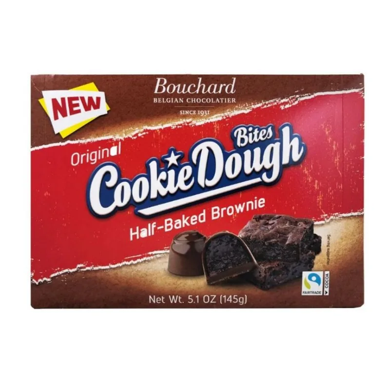 Bombons Alemães de Brownie Cookie Dough Bites Bouchard Caixa 150g