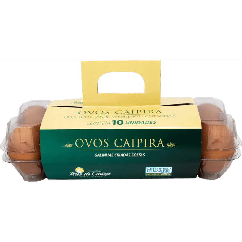 Ovo de Galinha Caipira Ares do Campo 10 Unidades