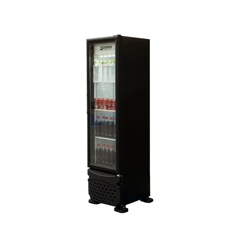 Expositor Vertical Imbera 203 Litros VR08 Preto – 127 Volts