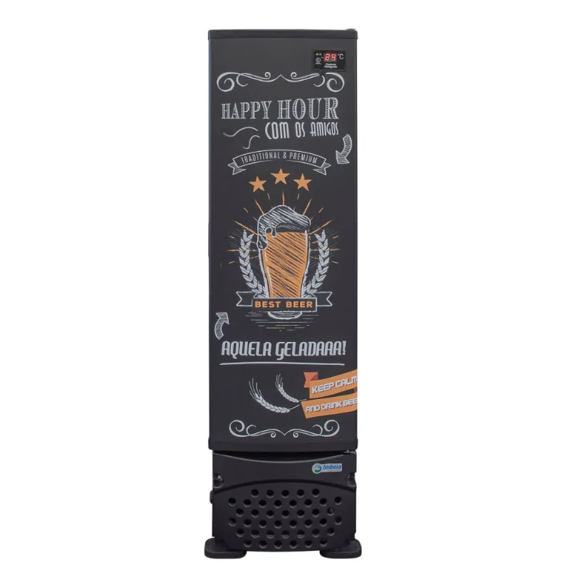Cervejeira Imbera 203 Litros Porta Preta Cega Happy Hour CCV144 – 220 Volts