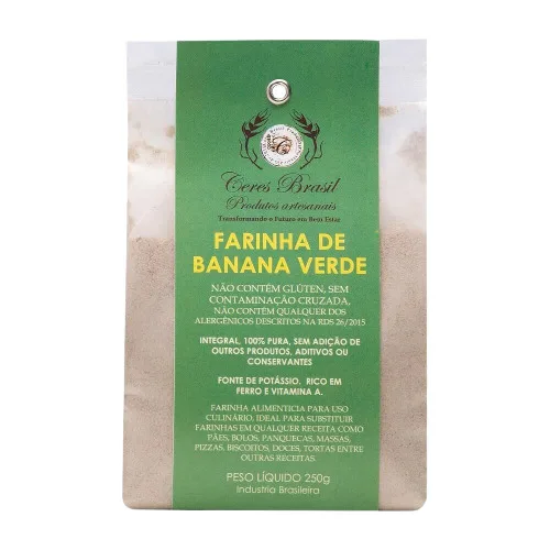 FARINHA DE BANANA VERDE SEM GLÚTEN CERES 200G - BRASIL