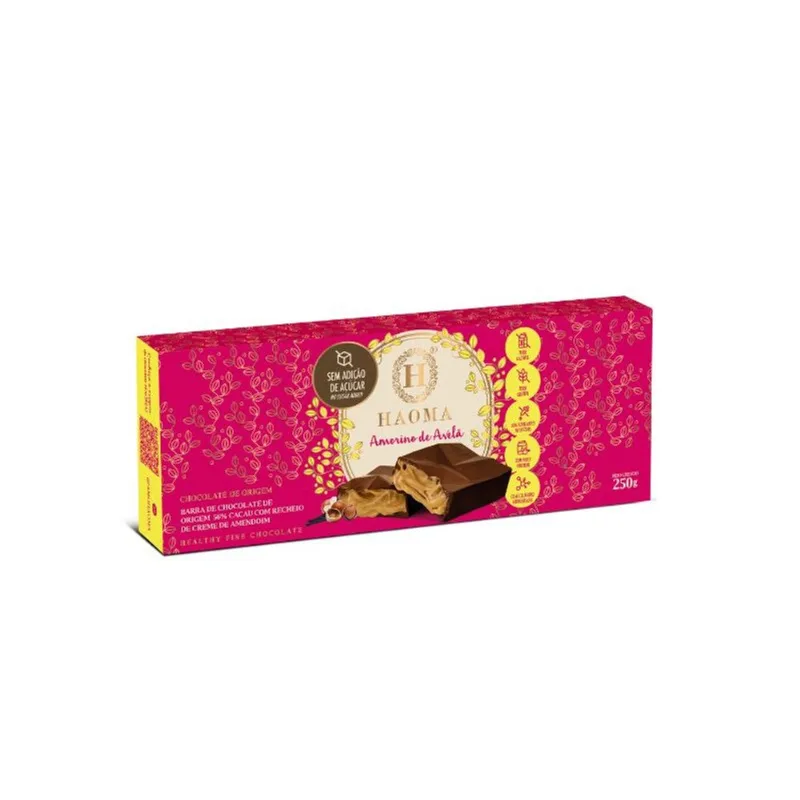 Chocolate Amorino de Avelã Haoma 250g
