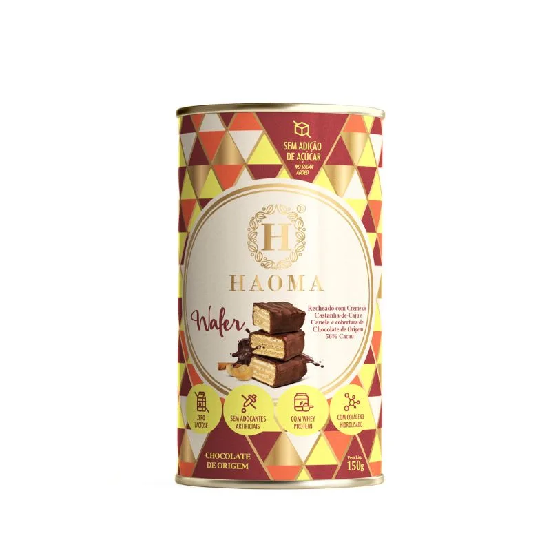 Wafer Castanha de Caju e Canela Haoma 150g - Haoma - Alimentos E Bebidas