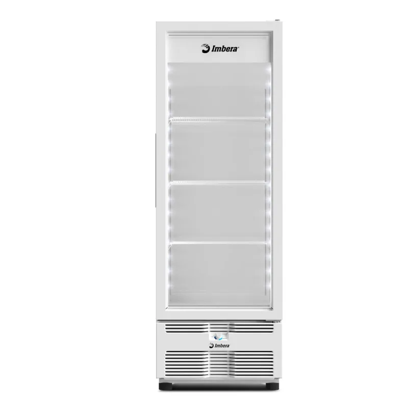 Freezer Vertical Imbera EVZ21 Max Tripla Ação 597L Porta de Vidro Full White 127v - Imbera