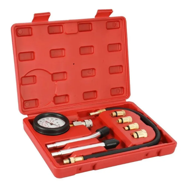 Medidor Compressão Cilindro Motor 0-300psi - Adapt. E Tubos