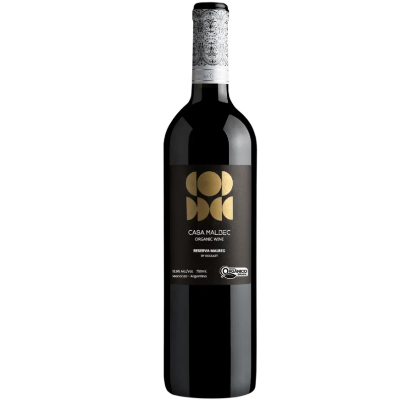 Vinho Argentino Orgânico Casa Malbec Reserva By Goulart 750ml