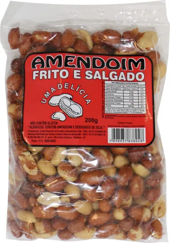 Amendoim C/pele Delicia 200g - AMENDOIM