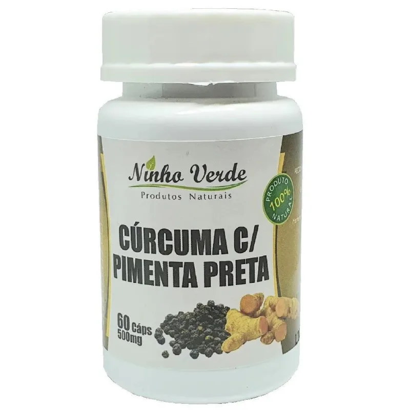 Cúrcuma Com Pimenta Preta 60 Cápsulas Ninho Verde - Não Informado - Mercearia