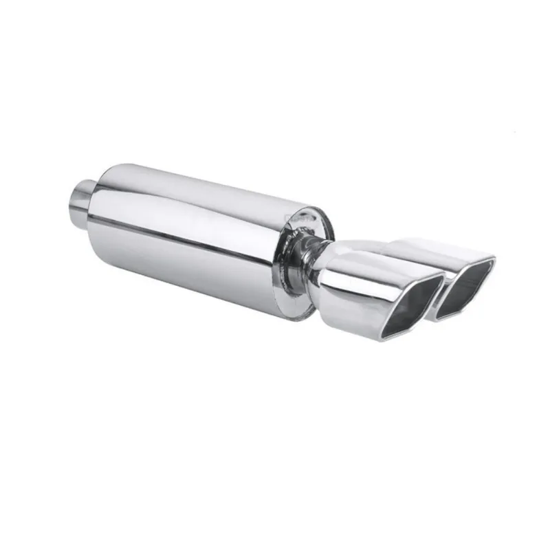 Abafador Ronco Esportivo dupla Inox Corpo 5 Pol entr 2.5 Pol