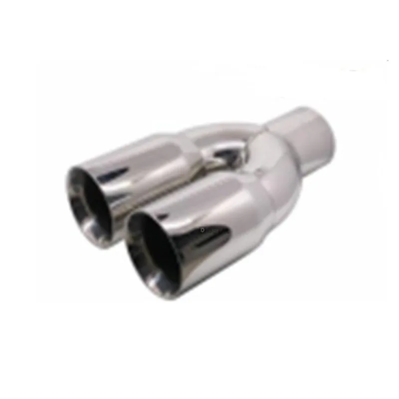 Ponteira esportiva dupla reta encaixe 63mm