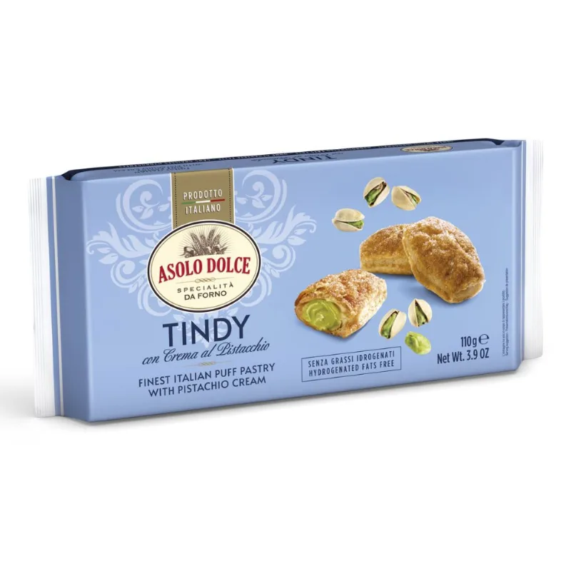 Biscoito Italiano Folhado com Creme de Pistache Asolo 110g