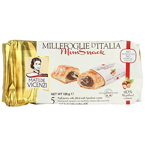 Matilde Vicenzi Millefoglie D Italia Minisnack Nocciola 125g - MATILDE VICENZI
