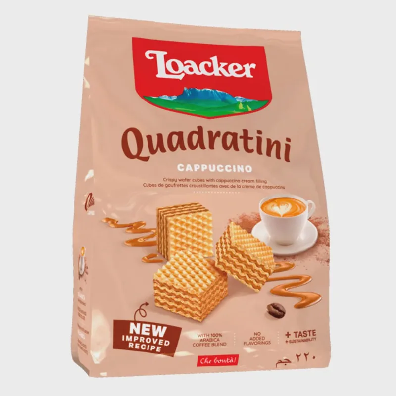 Mini Wafer Quadratini Cappuccino Loacker 110g