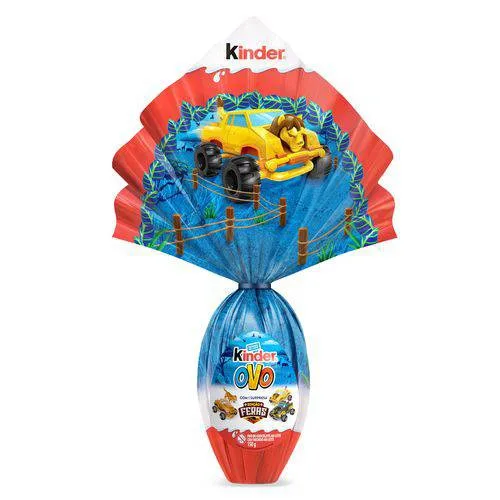 Ovo De Páscoa Ao Leite Dinos Kinder 150g Vem Com Surpresa - KINDER - Mercearia