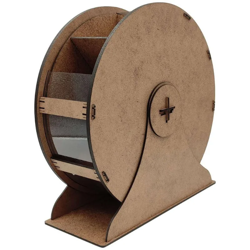 Suporte Organizador Porta Chá Saches Mdf Roda Gigante