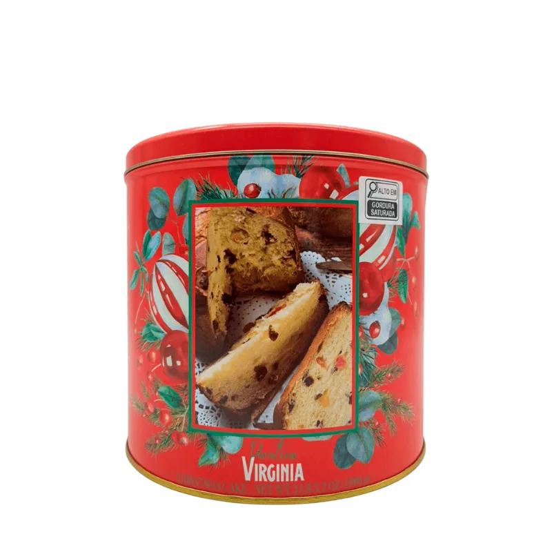 Panettone Lata Vermelha Virginia – 1kg