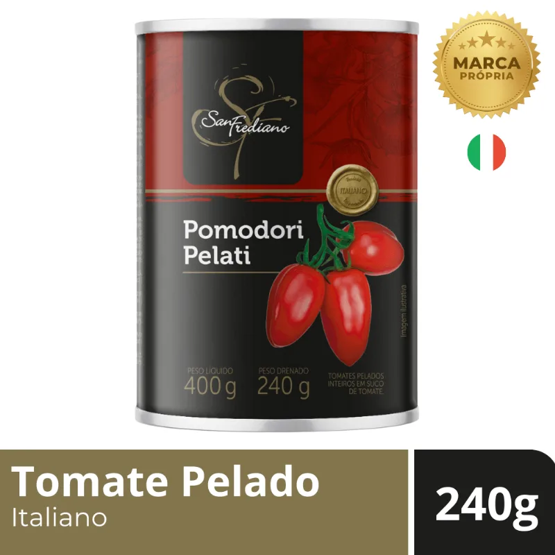 Tomate Pelado San Frediano Lata 400g Peso drenado 240g