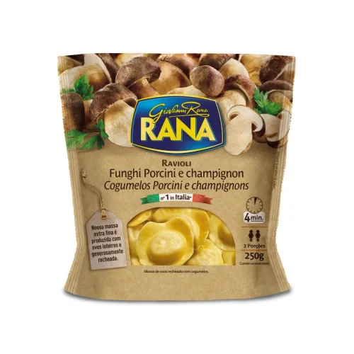 Massas Ravioli Champignon Funghi 250g Rana - RANA