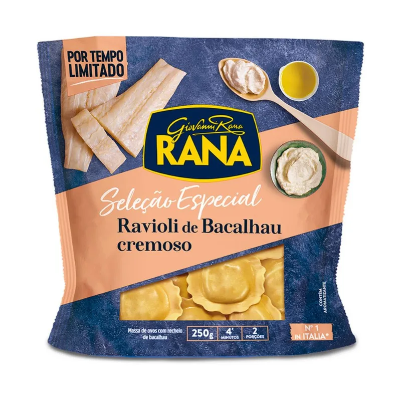 Ravioli de Bacalhau Cremoso Giovanni Rana Pacote 250g