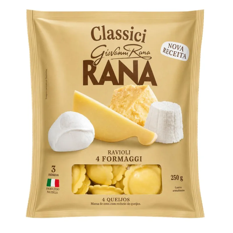 Ravioli Rana Quatro Queijos 250g - Rana - Importados