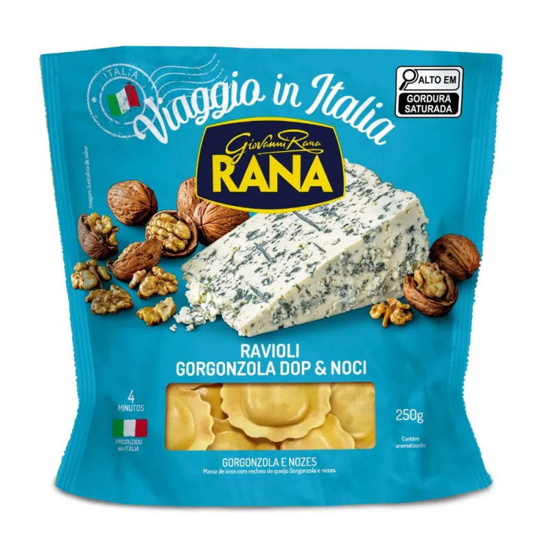 Ravioli Viaggio in Italia Gorgonzola e Nozes Rana 250g - Rana