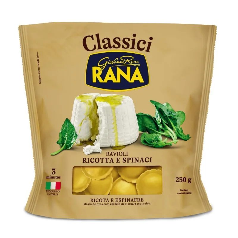Massa Ravioli Classici De Ricota E Espinafre Rana 250g - Não Informado