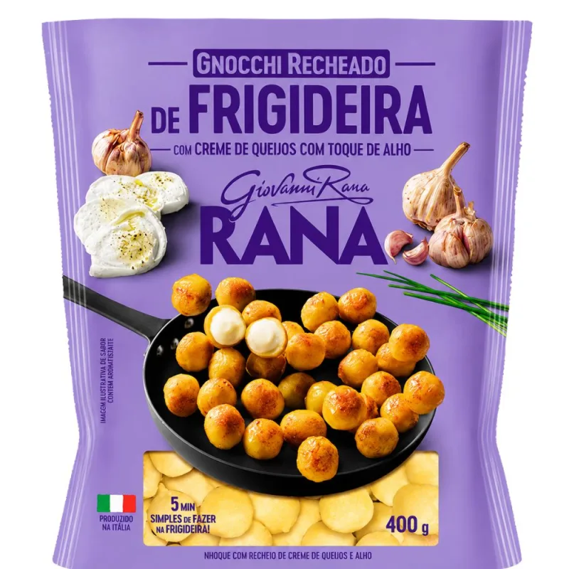 Massa Gnocchi Creme de Queijos com Alho Rana 400g - Rana