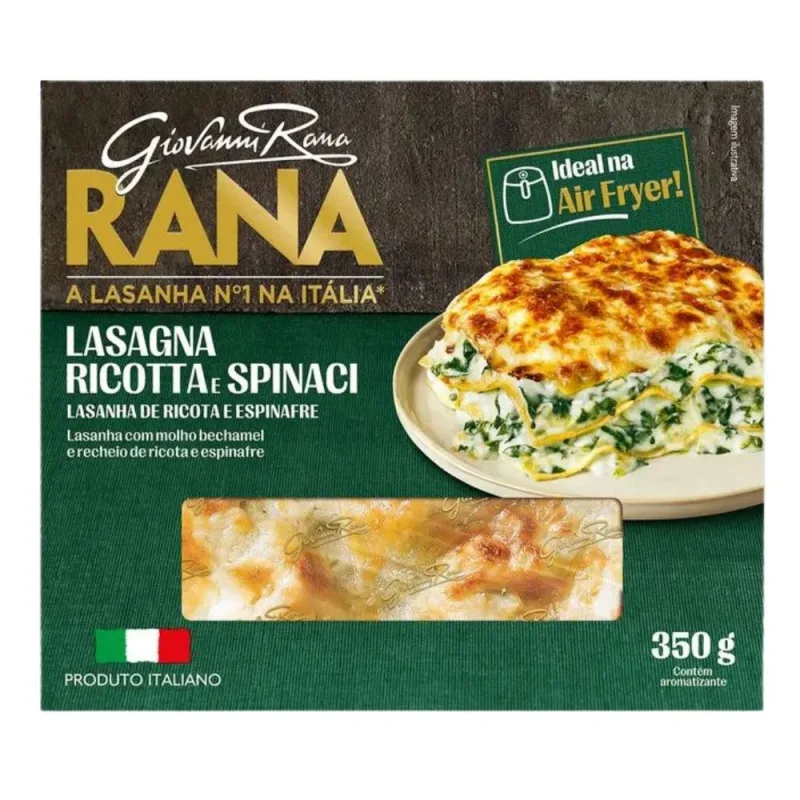 Lasanha Congelada de Espinafre e Ricota Rana 350g - Rana - Frios E Laticinios