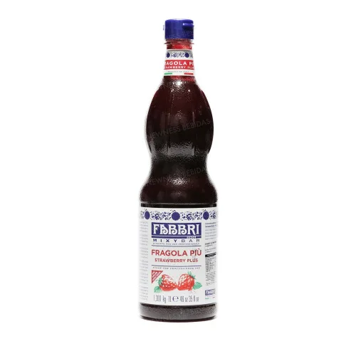 XAROPE FABBRI MIXYBAR SABOR FRAGOLA PIU (MORANGO) 1000ML - MORANGO