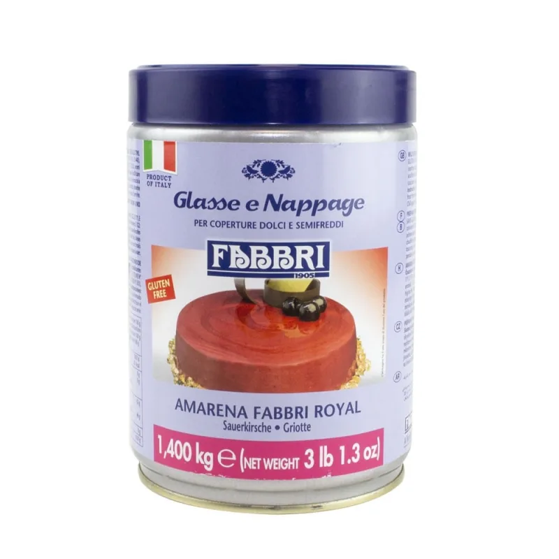 Glasse E Nappage Amarenta Metalizada 1,4kg Fabbri - Não Informado