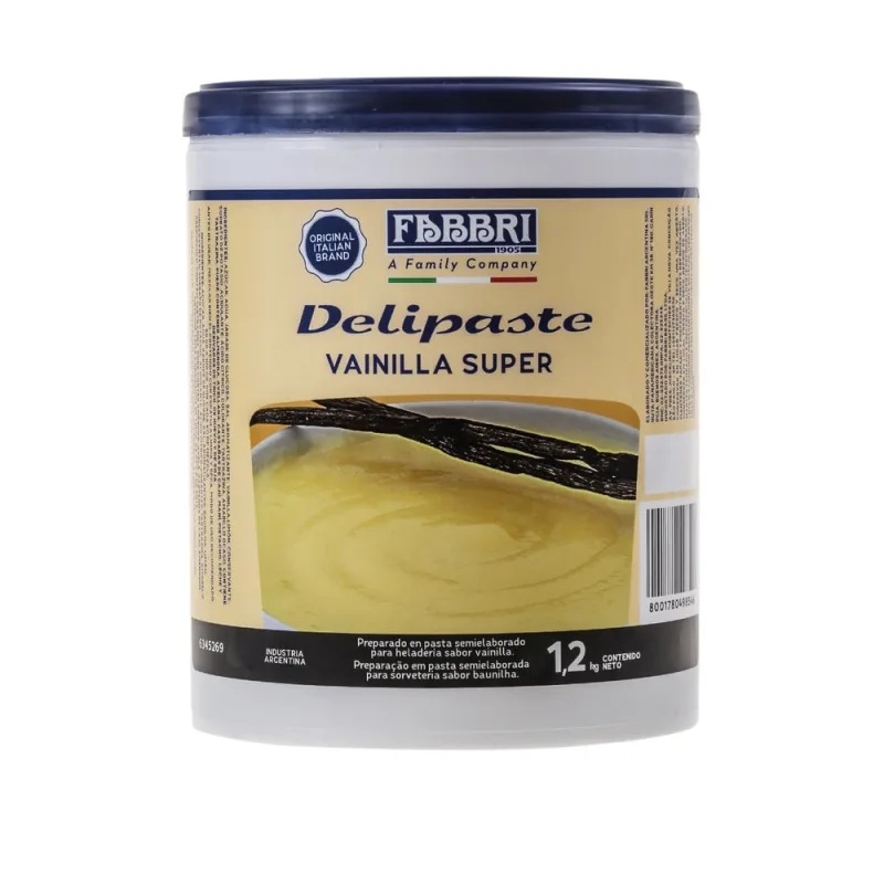 Delipaste Sabor Baunilha 1,2kg Fabbri - Não Informado