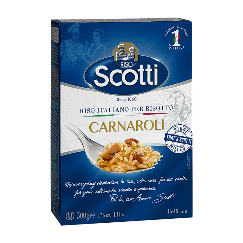 Arroz para Risoto Carnaroli Riso Scotti 500g - Riso Scotti - Mercearia